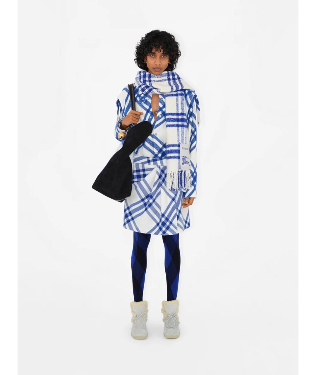 BURBERRY Мульти шерстяной шарф, фото 2