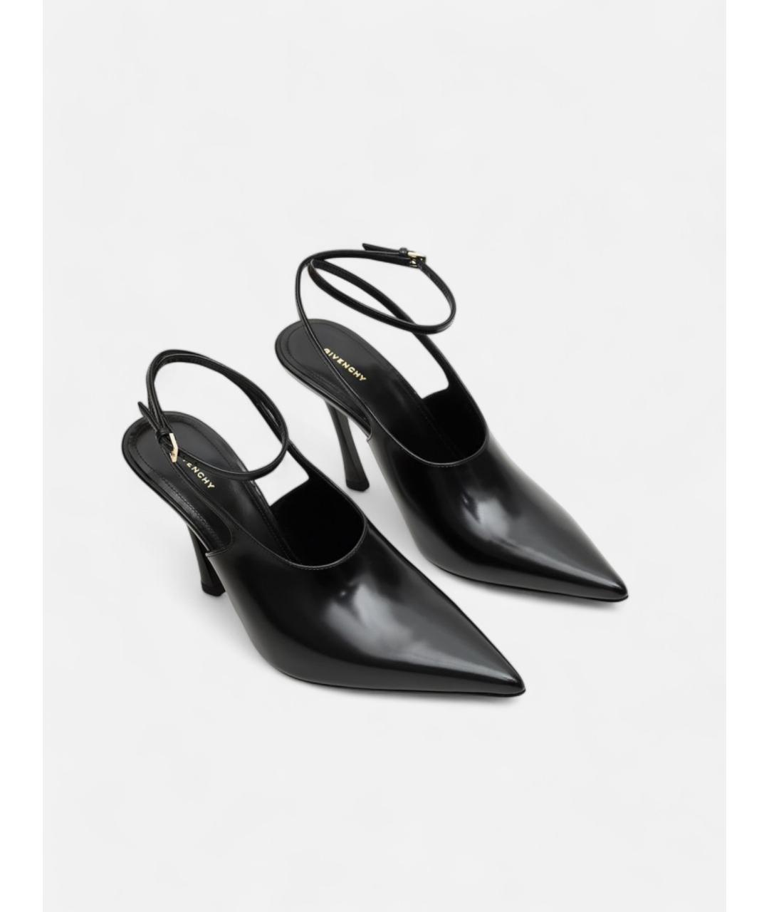 GIVENCHY Черные кожаные туфли, фото 2