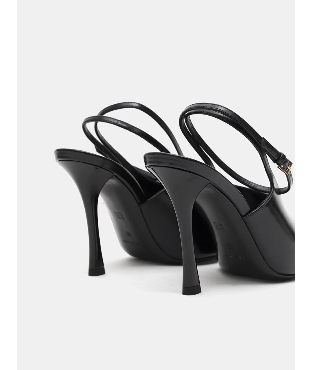 GIVENCHY Черные кожаные туфли, фото 3