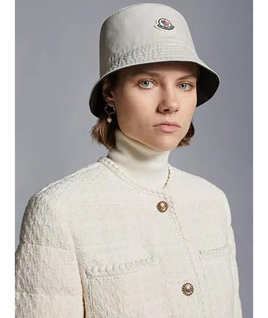 MONCLER Белая синтетическая панама, фото 2