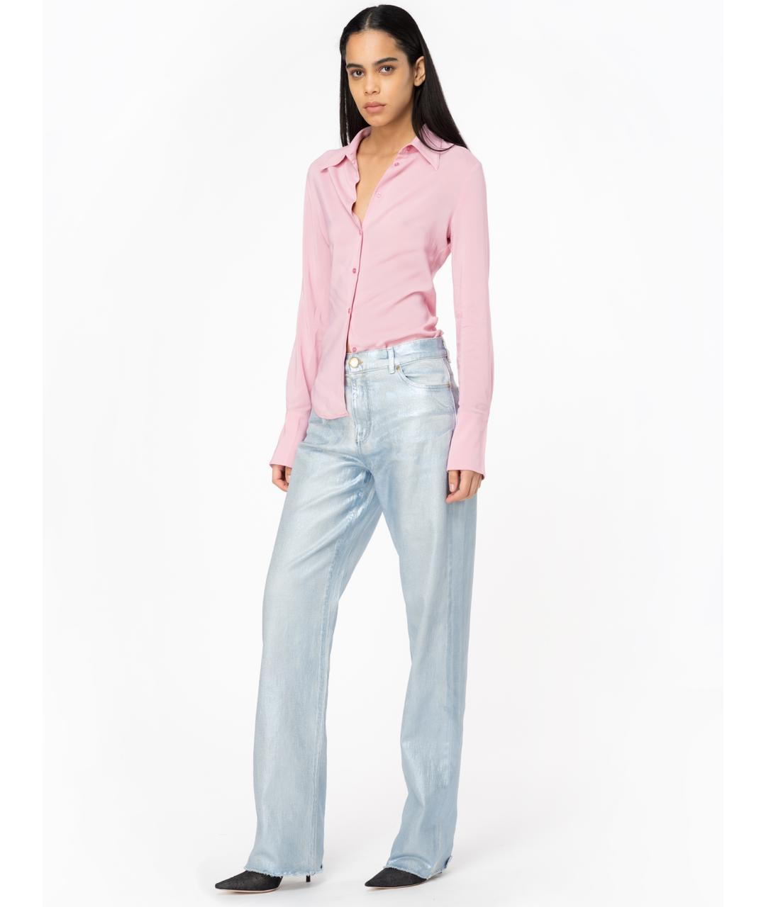 PINKO Розовая вискозная рубашка, фото 3