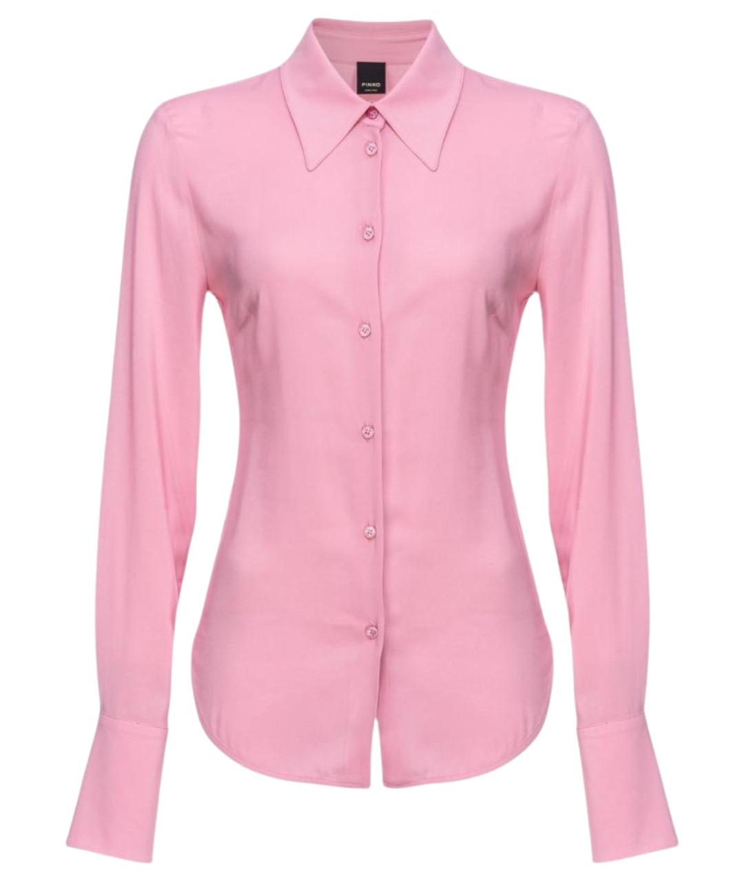 PINKO Розовая вискозная рубашка, фото 1