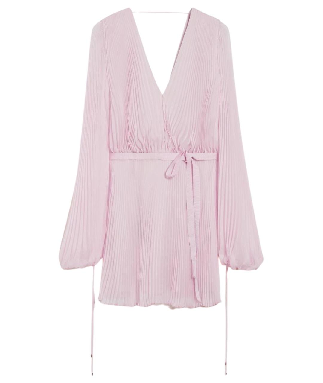 MAX MARA Розовое полиэстеровое повседневное платье, фото 1