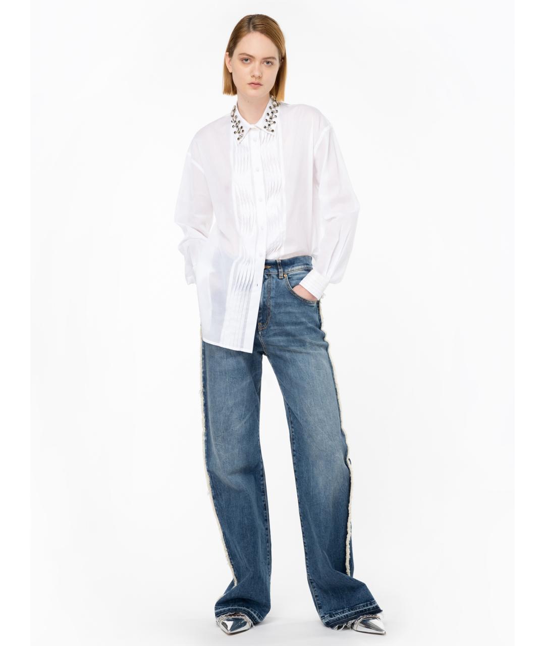 PINKO Белая хлопковая рубашка, фото 2