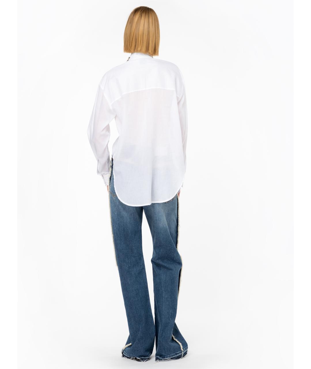 PINKO Белая хлопковая рубашка, фото 3