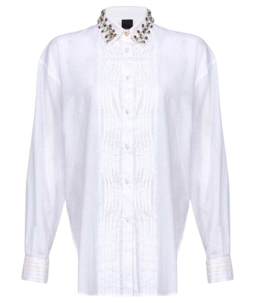 PINKO Белая хлопковая рубашка, фото 1