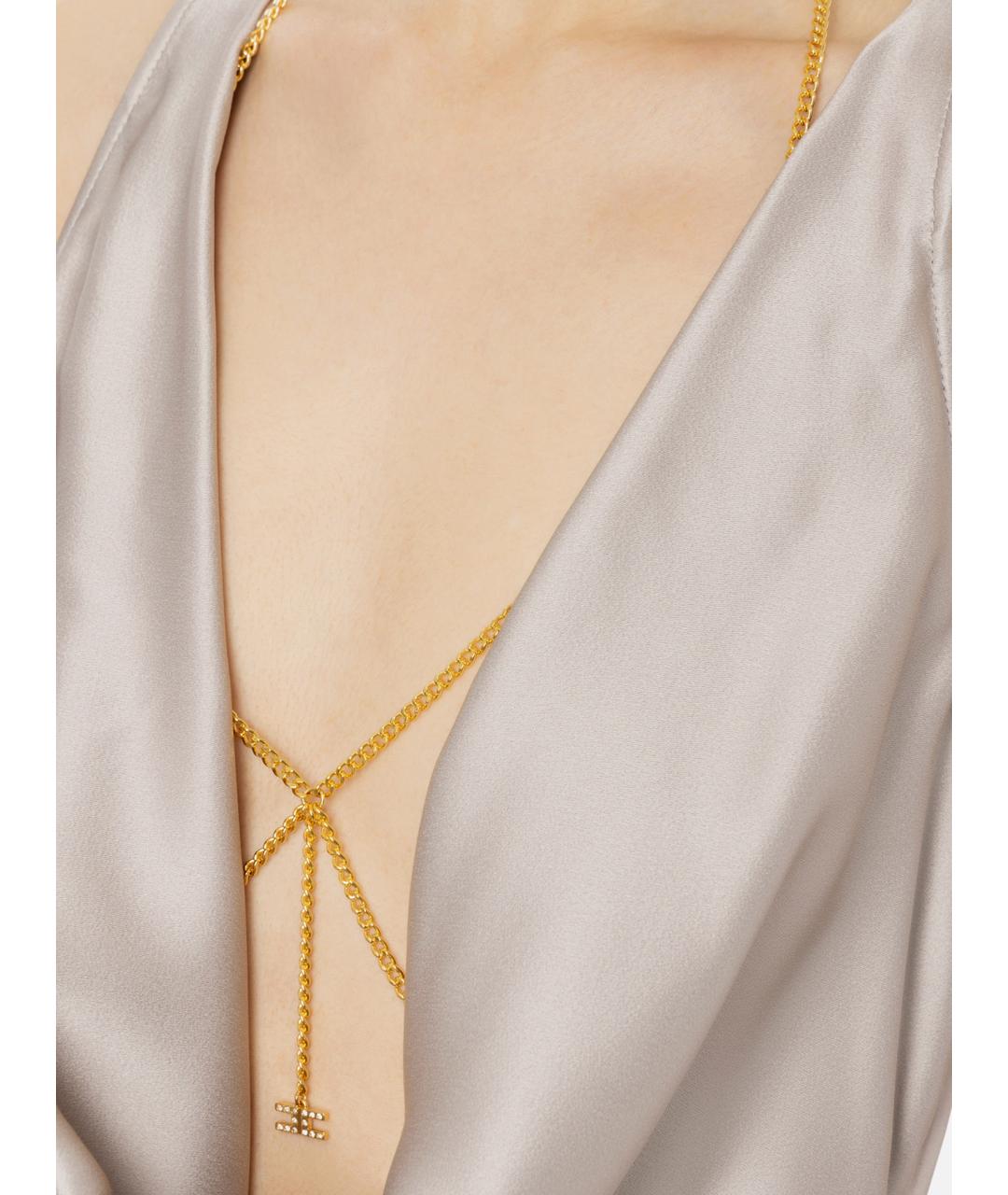 ELISABETTA FRANCHI Серый ацетатный комбинезон, фото 2