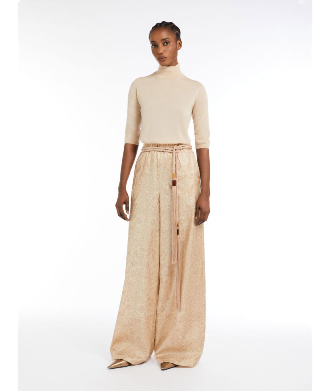 MAX MARA Бежевая шерстяная водолазка, фото 2