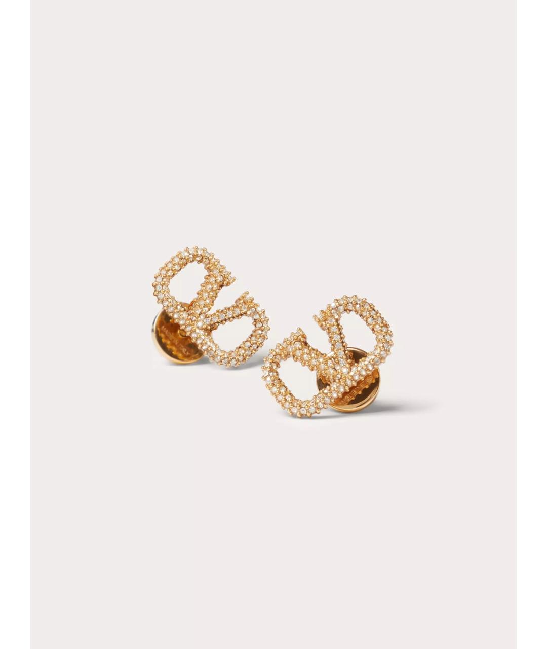 VALENTINO Золотые латунные серьги, фото 3