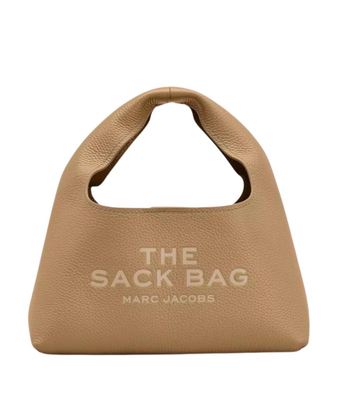 MARC JACOBS Бежевая кожаная сумка с короткими ручками, фото 1
