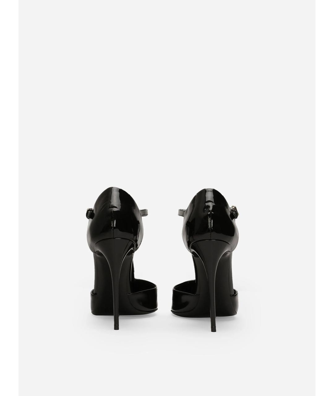 DOLCE&GABBANA Черные туфли из лакированной кожи, фото 3