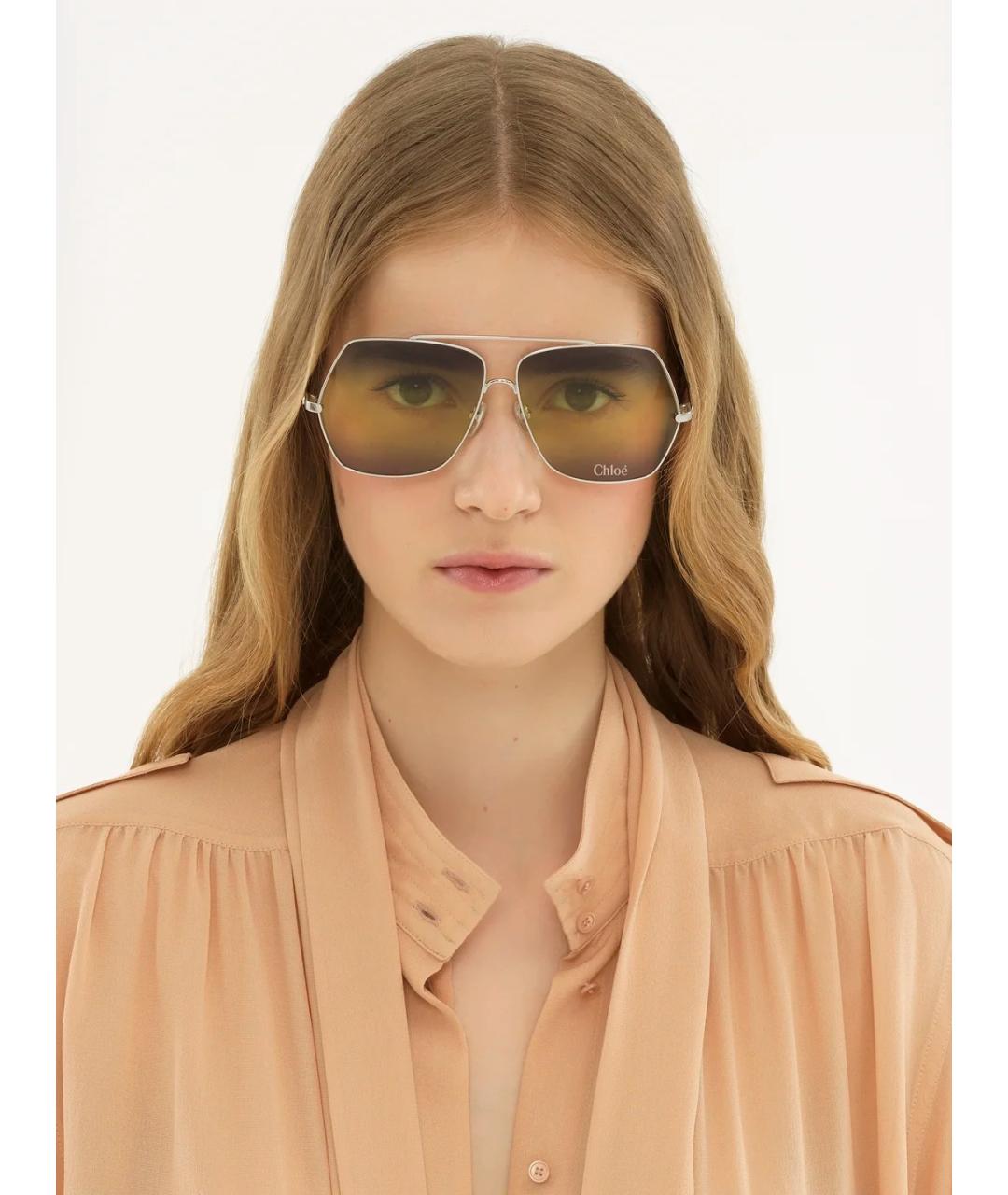 CHLOE Зеленые солнцезащитные очки, фото 3