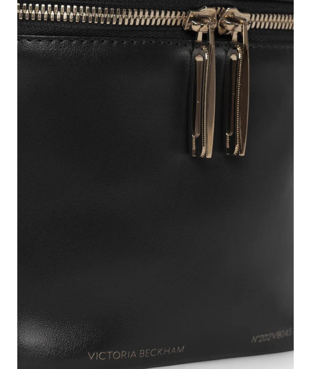 VICTORIA BECKHAM Черная кожаная сумка с короткими ручками, фото 7