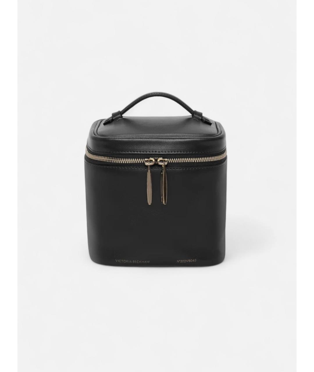 VICTORIA BECKHAM Черная кожаная сумка с короткими ручками, фото 8