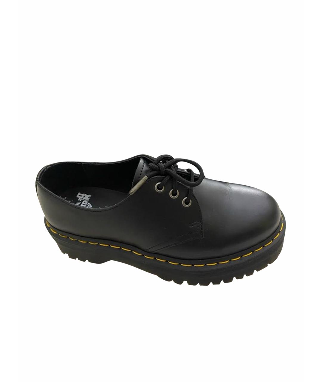 DR. MARTENS Черные кожаные ботинки, фото 1