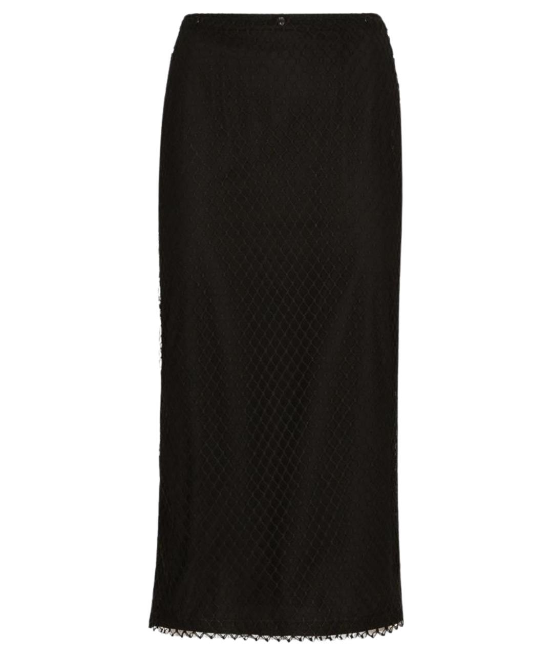 DOLCE&GABBANA Черная юбка миди, фото 1