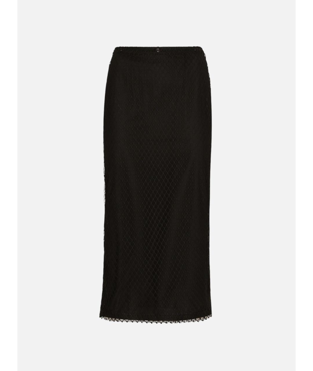 DOLCE&GABBANA Черная юбка миди, фото 1