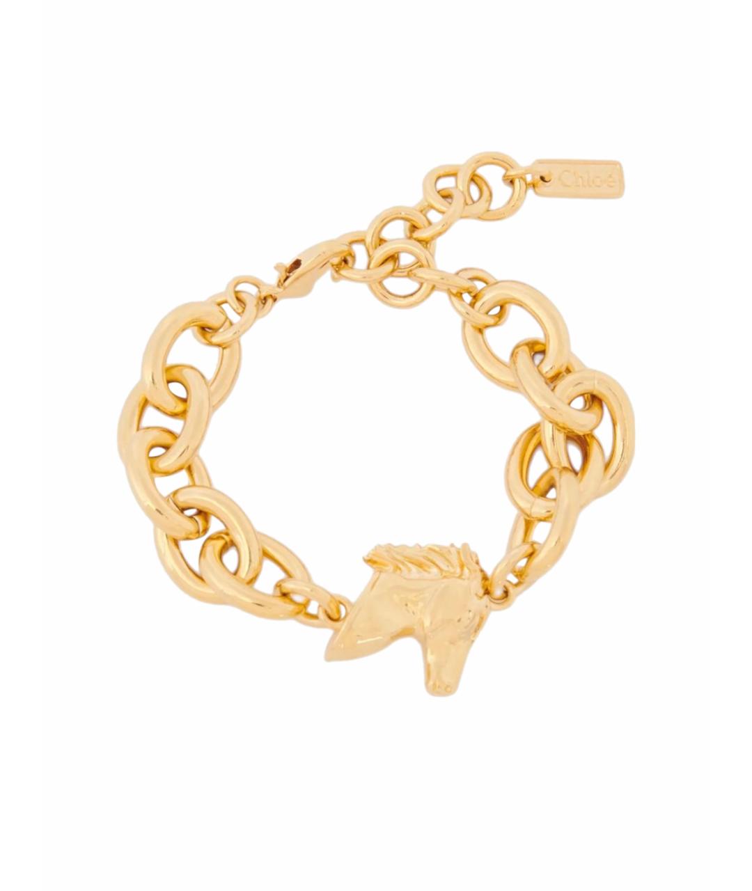 CHLOE Золотой металлический браслет, фото 1