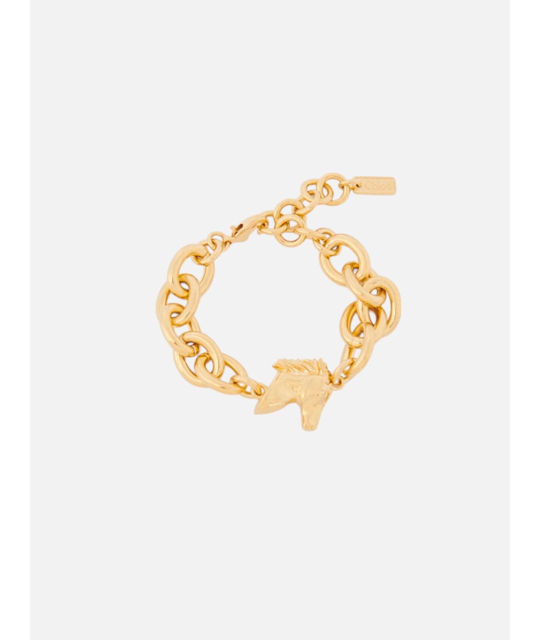 CHLOE Золотой металлический браслет, фото 3