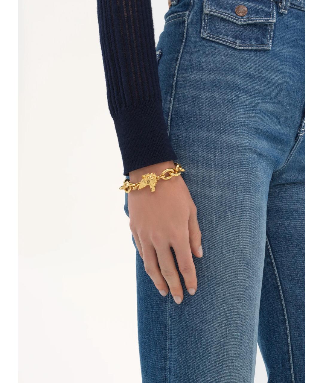 CHLOE Золотой металлический браслет, фото 2