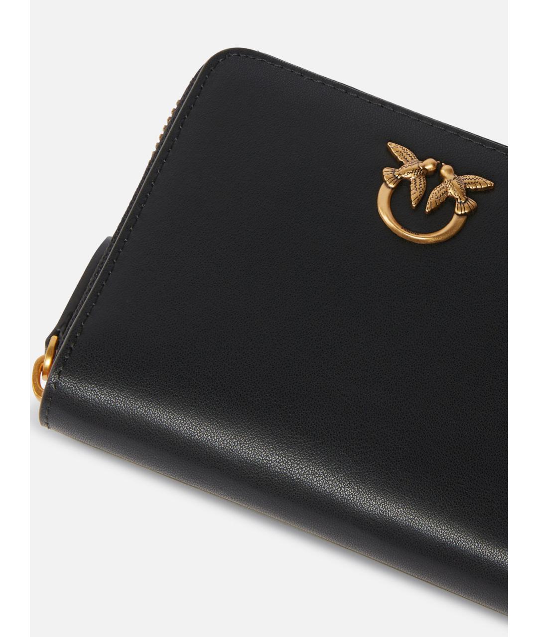 PINKO Черный кожаный кошелек, фото 2