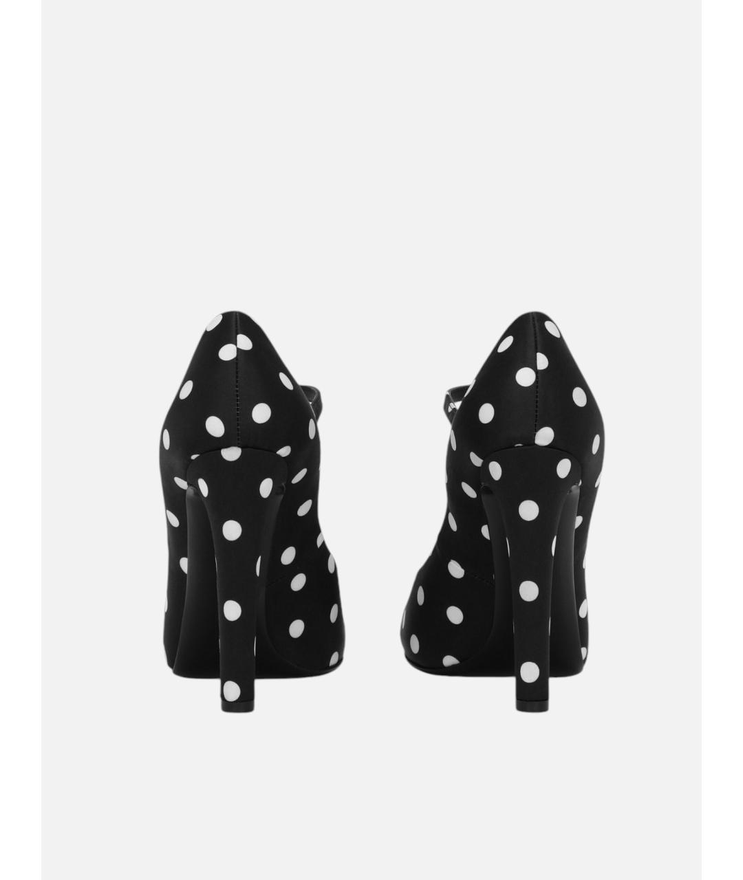 DOLCE&GABBANA Черные текстильные туфли, фото 4