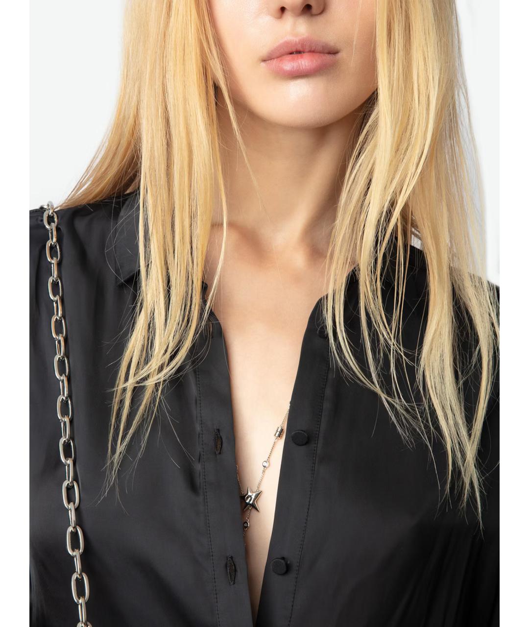 ZADIG & VOLTAIRE Черная полиэстеровая рубашка, фото 7