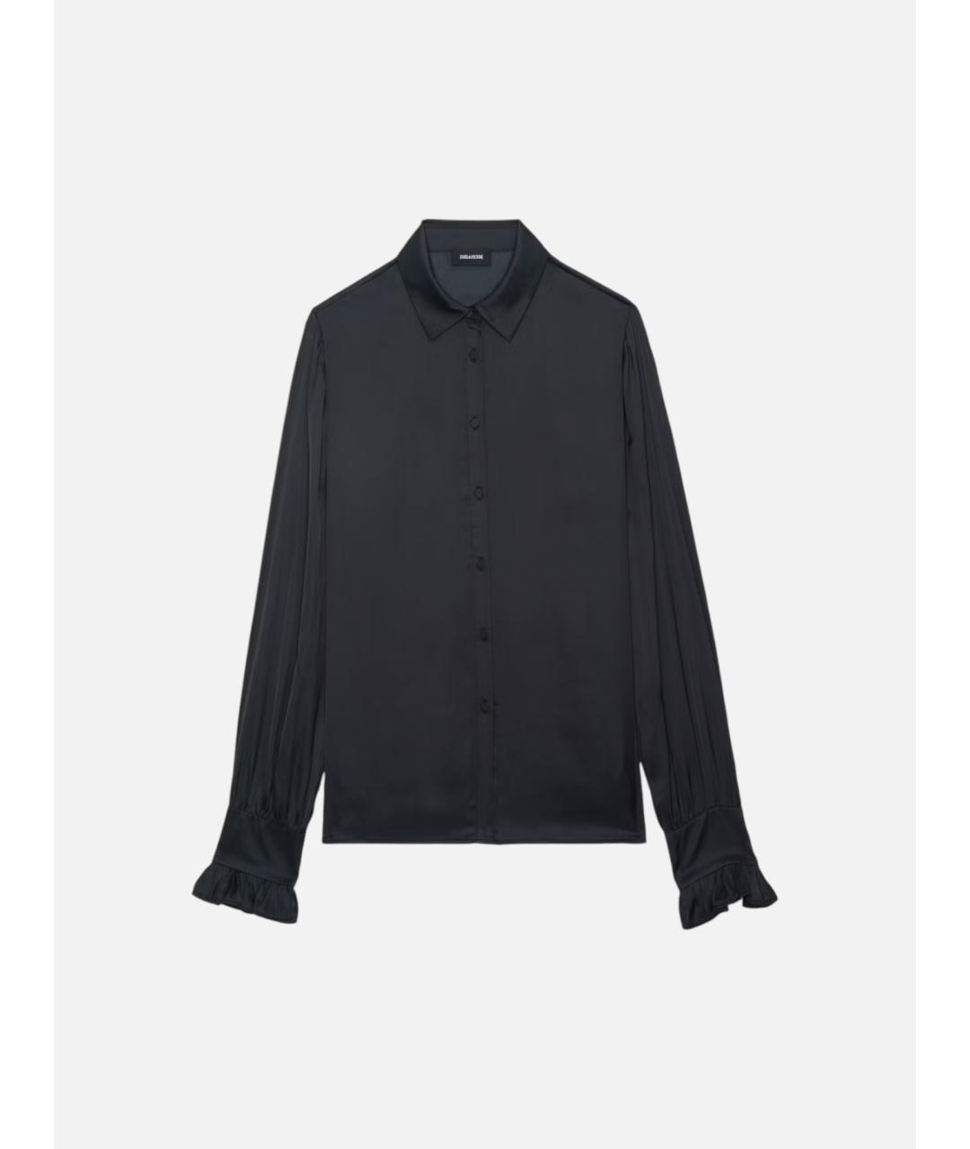 ZADIG & VOLTAIRE Черная полиэстеровая рубашка, фото 8