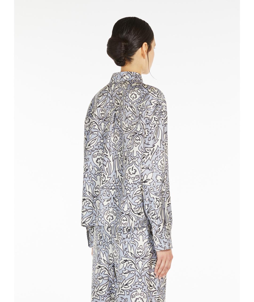 WEEKEND MAX MARA Мульти шелковая рубашка, фото 3