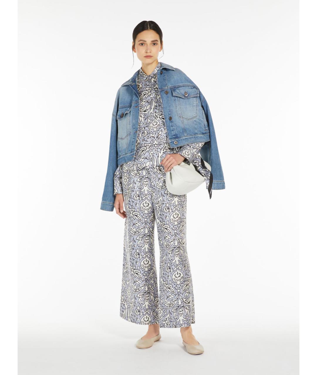 WEEKEND MAX MARA Мульти шелковая рубашка, фото 2