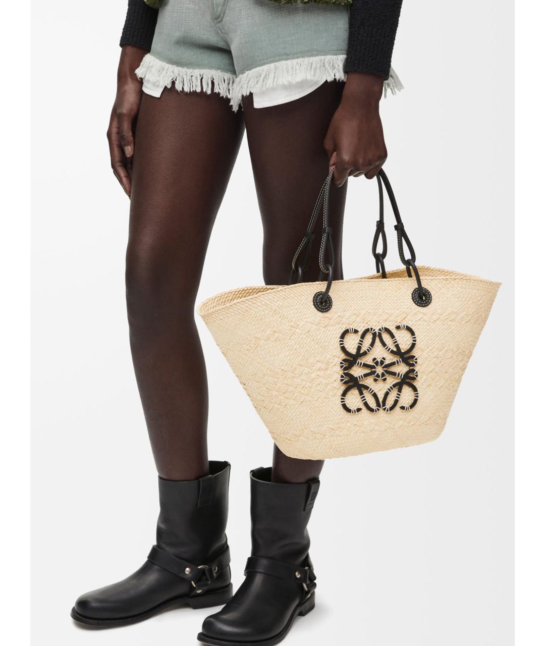 LOEWE Бежевая сумка тоут, фото 2