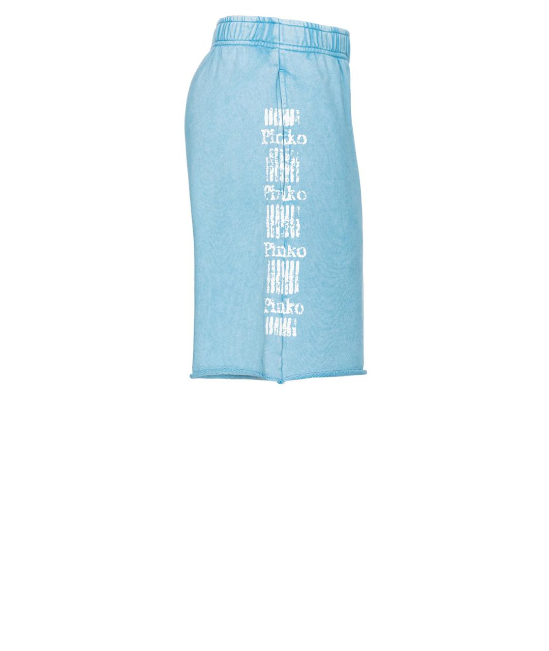 PINKO Голубые хлопковые шорты, фото 2