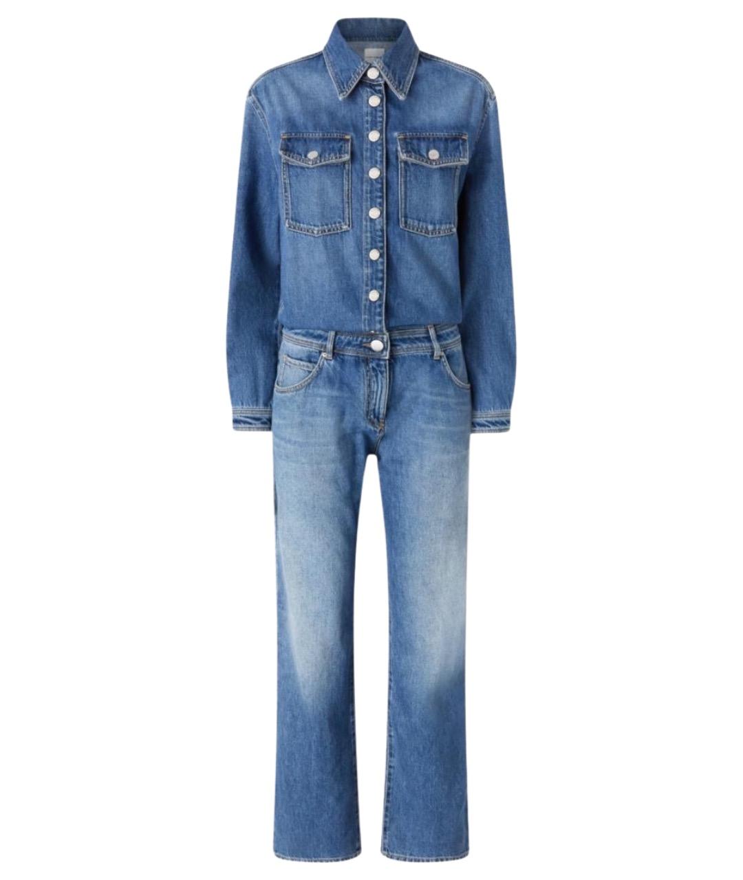 PINKO Синий хлопковый комбинезон, фото 1