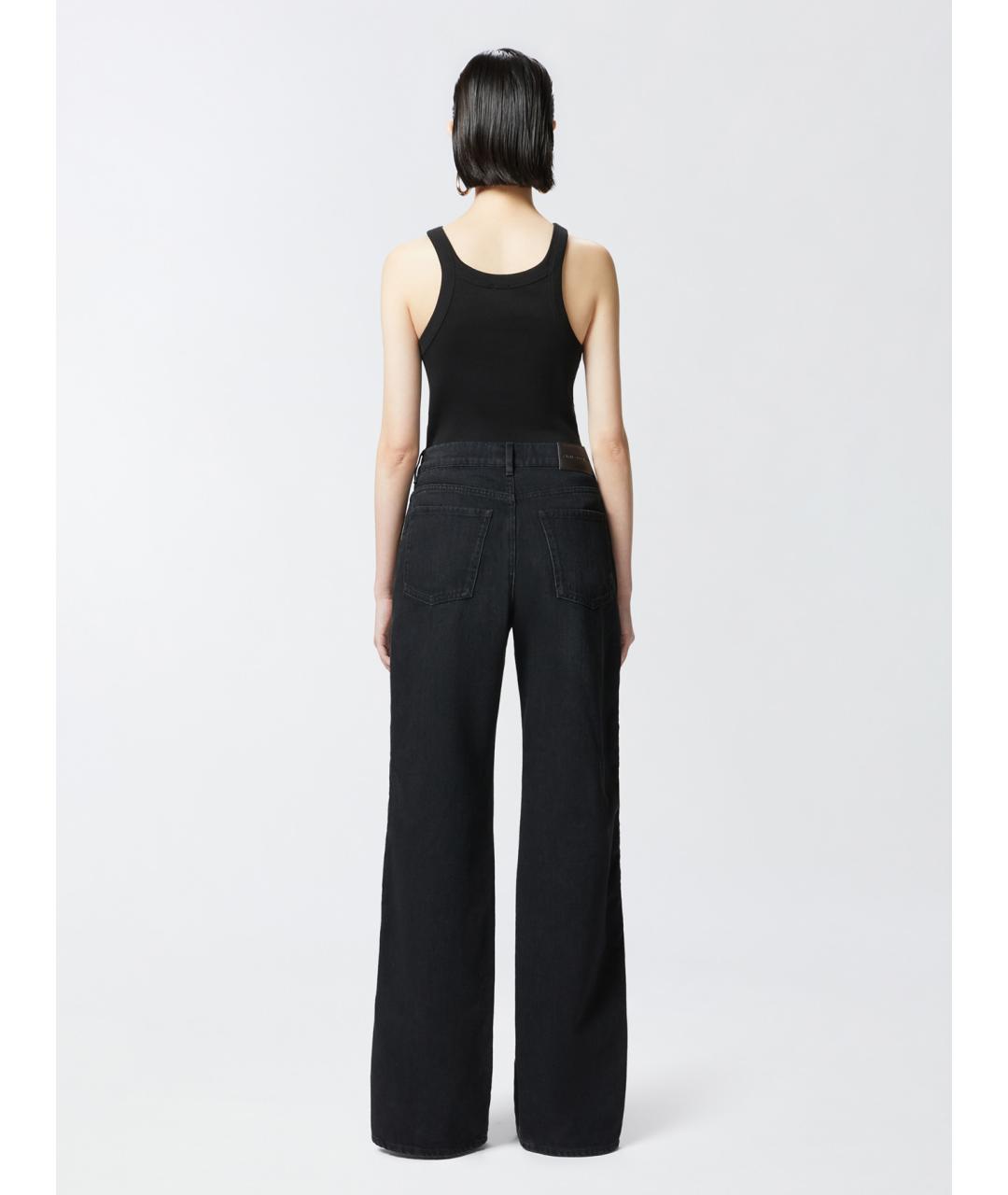 PINKO Черная хлопковая майка, фото 4