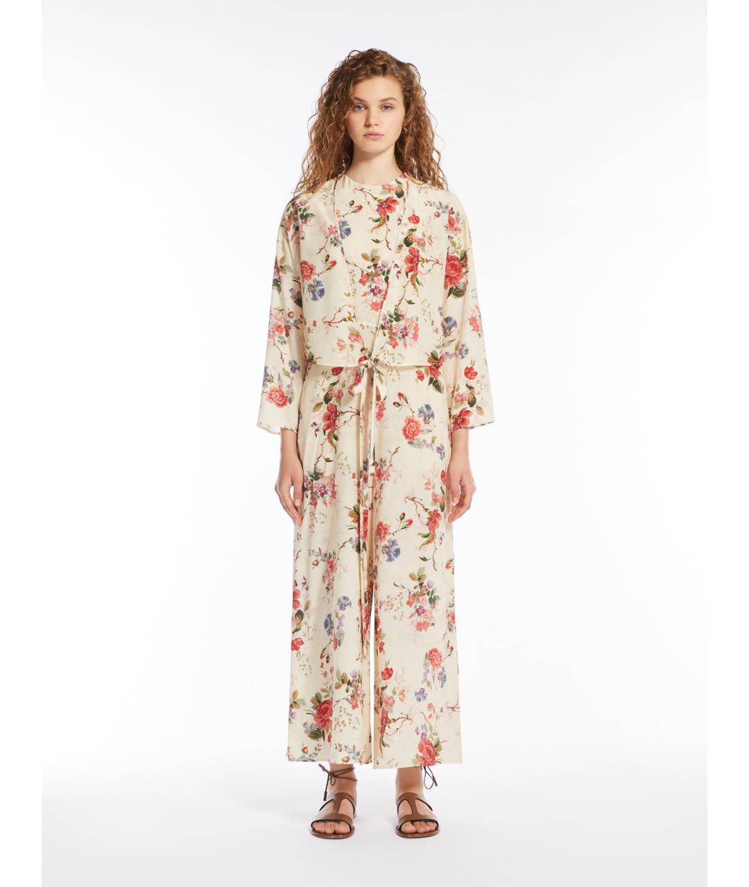 WEEKEND MAX MARA Мульти шелковый комбинезон, фото 2