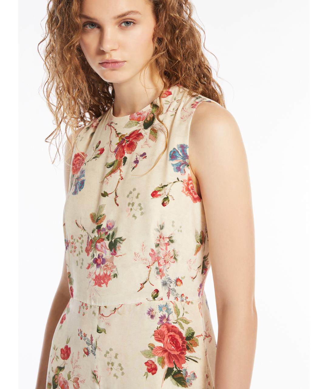 WEEKEND MAX MARA Мульти шелковый комбинезон, фото 4