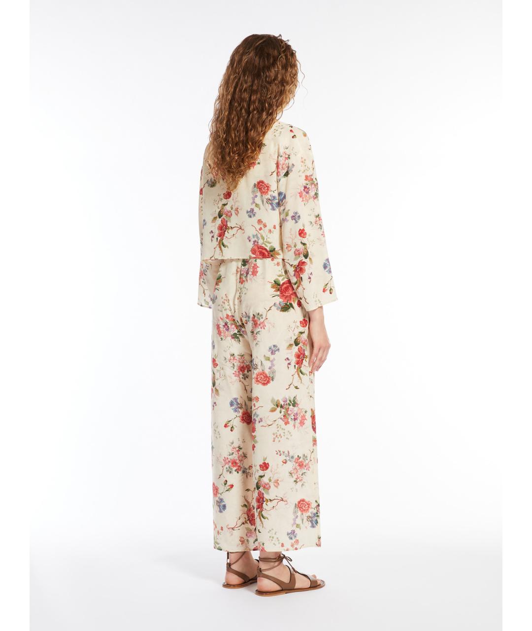 WEEKEND MAX MARA Мульти шелковый комбинезон, фото 3