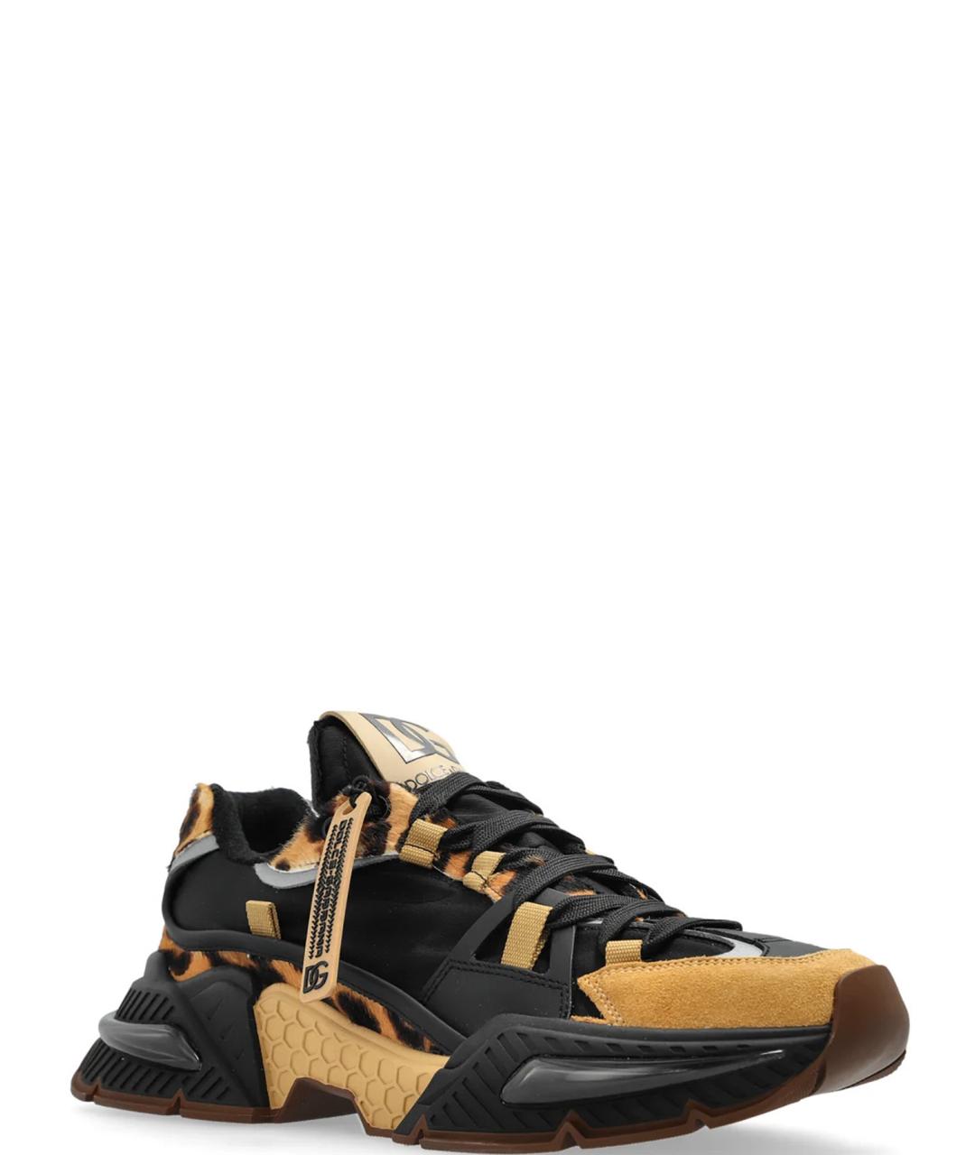 DOLCE&GABBANA Черные синтетические кроссовки, фото 2