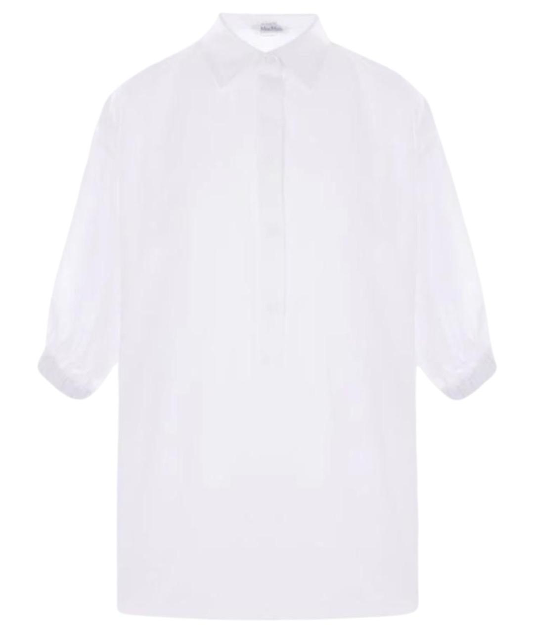 MAX MARA Белая хлопковая рубашка, фото 1