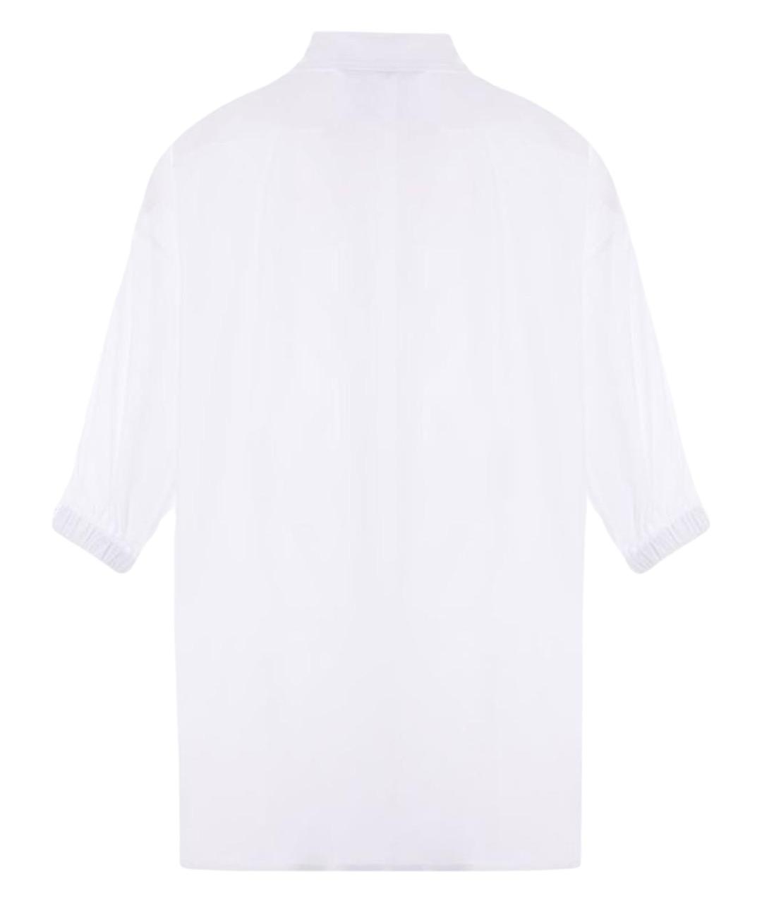 MAX MARA Белая хлопковая рубашка, фото 2