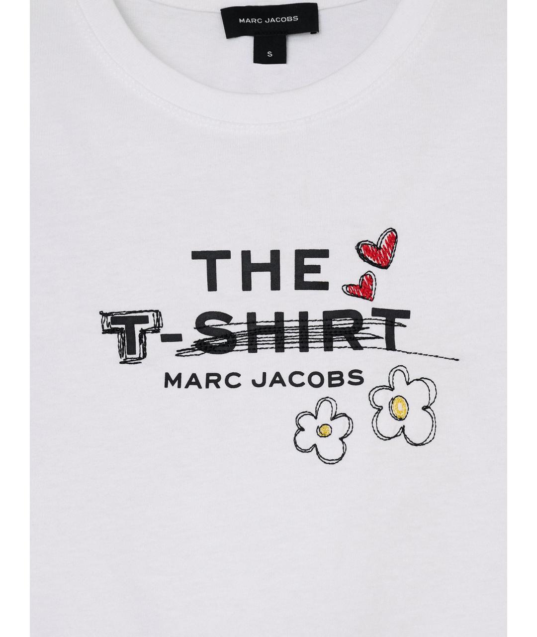 MARC JACOBS Белая хлопковая футболка, фото 6
