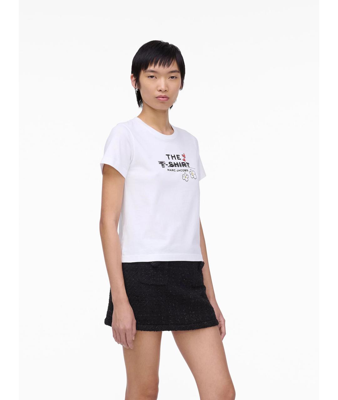 MARC JACOBS Белая хлопковая футболка, фото 3