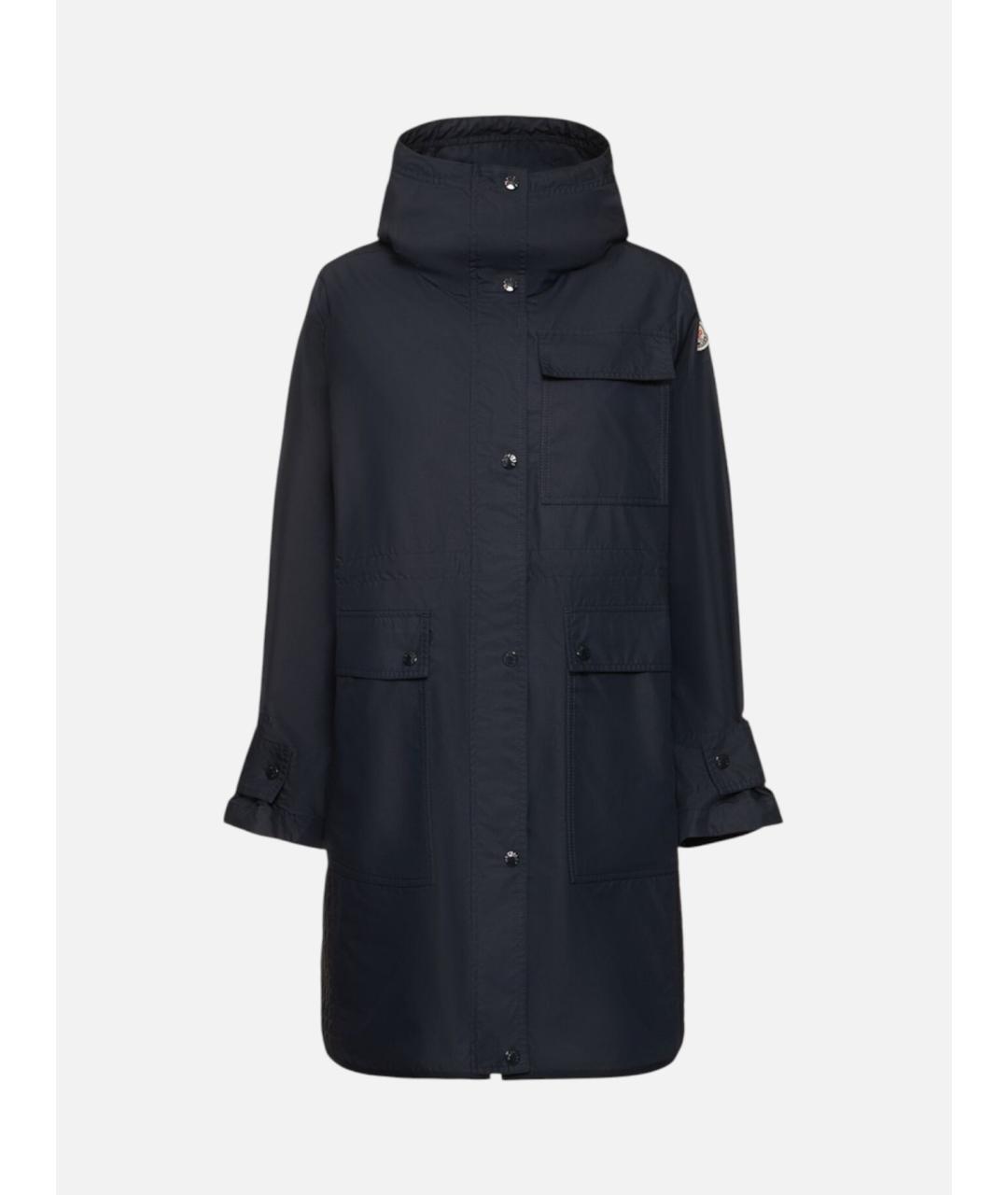 MONCLER Темно-синяя хлопковая парка, фото 6