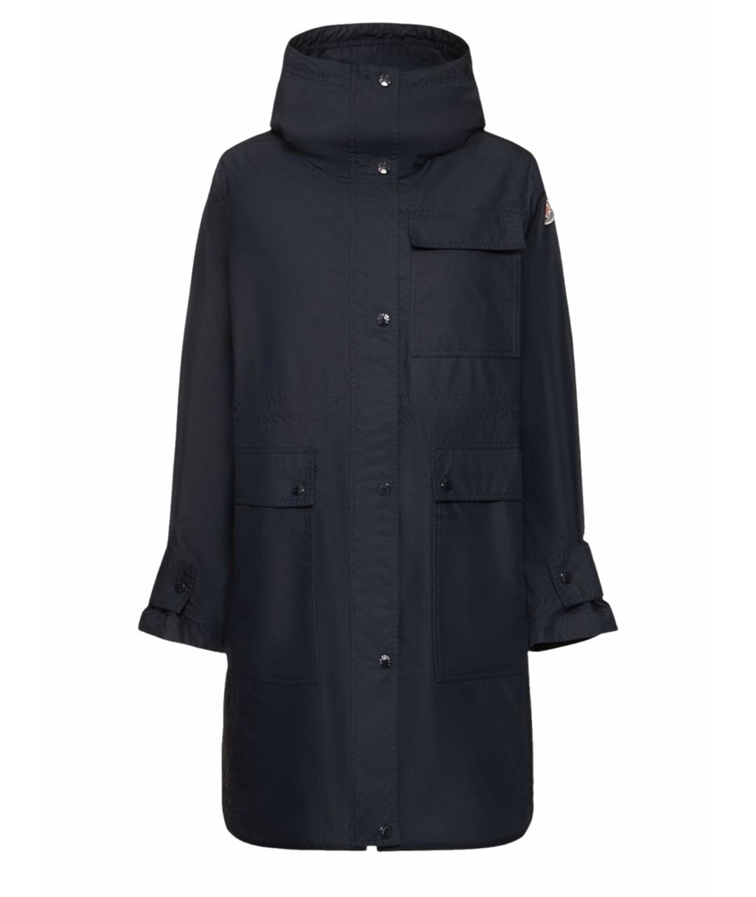 MONCLER Темно-синяя хлопковая парка, фото 1