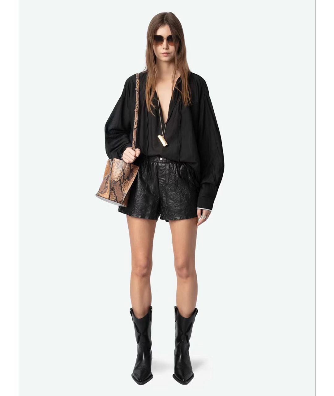 ZADIG & VOLTAIRE Черная хлопковая блузы, фото 2