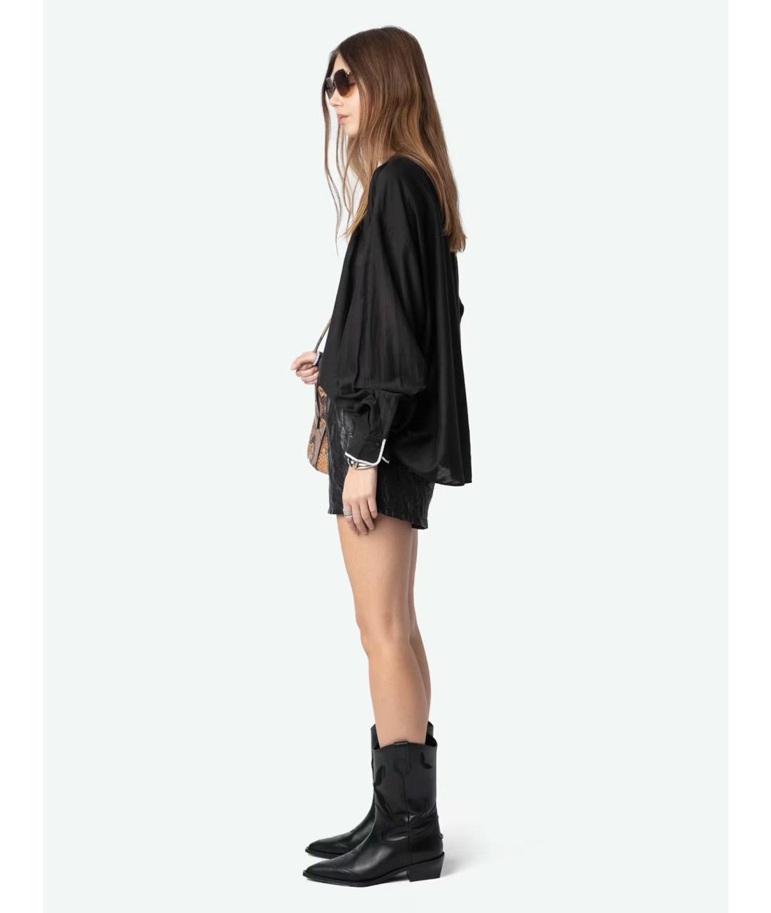 ZADIG & VOLTAIRE Черная хлопковая блузы, фото 6