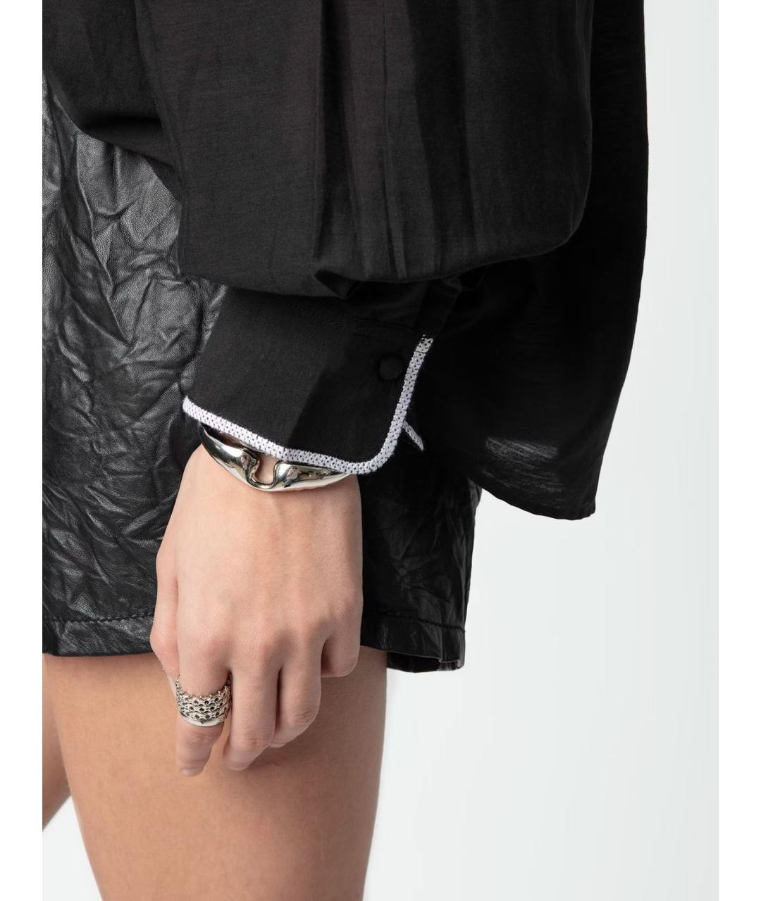 ZADIG & VOLTAIRE Черная хлопковая блузы, фото 7