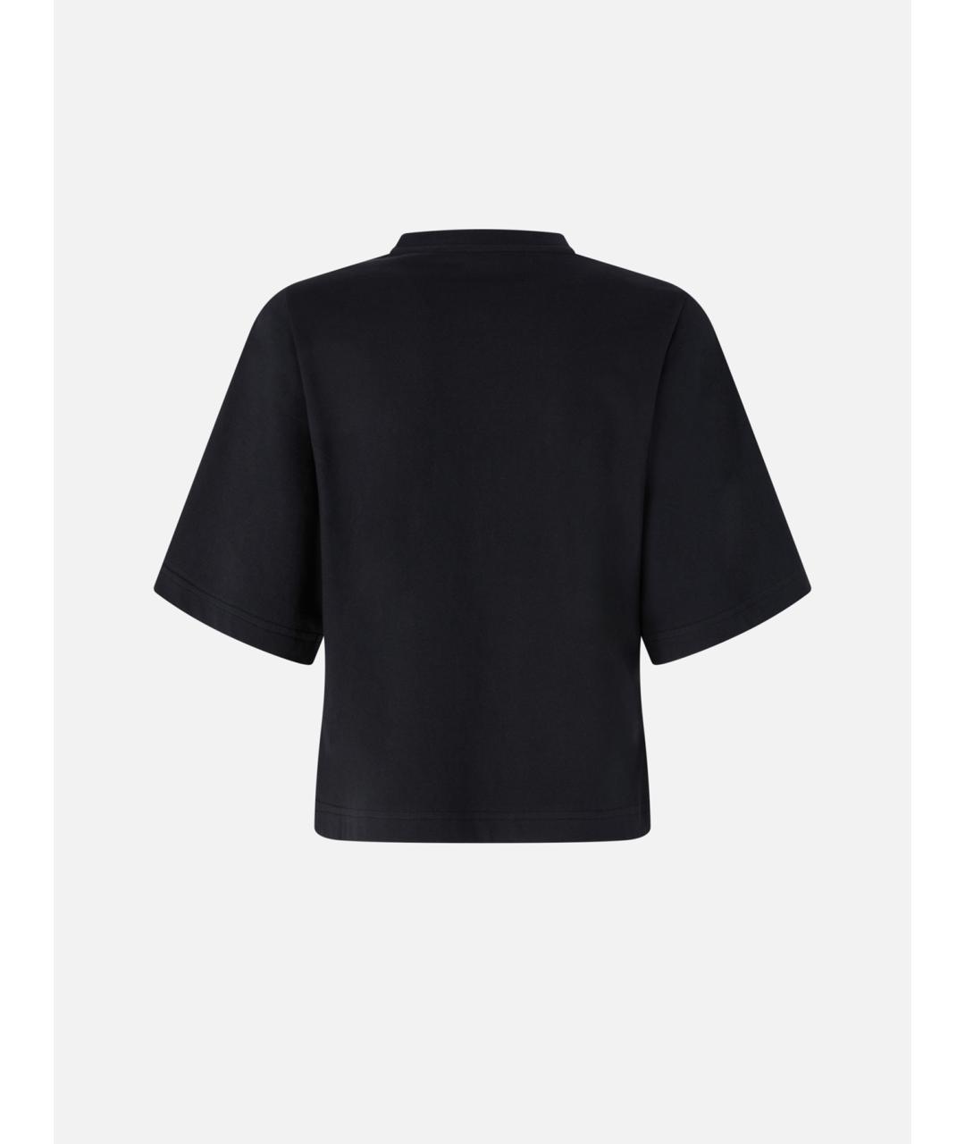 PINKO Черная хлопковая футболка, фото 6