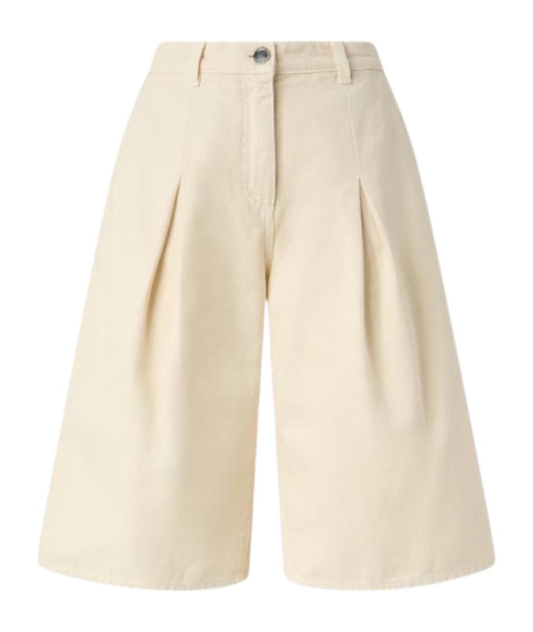 PINKO Бежевые хлопковые шорты, фото 1