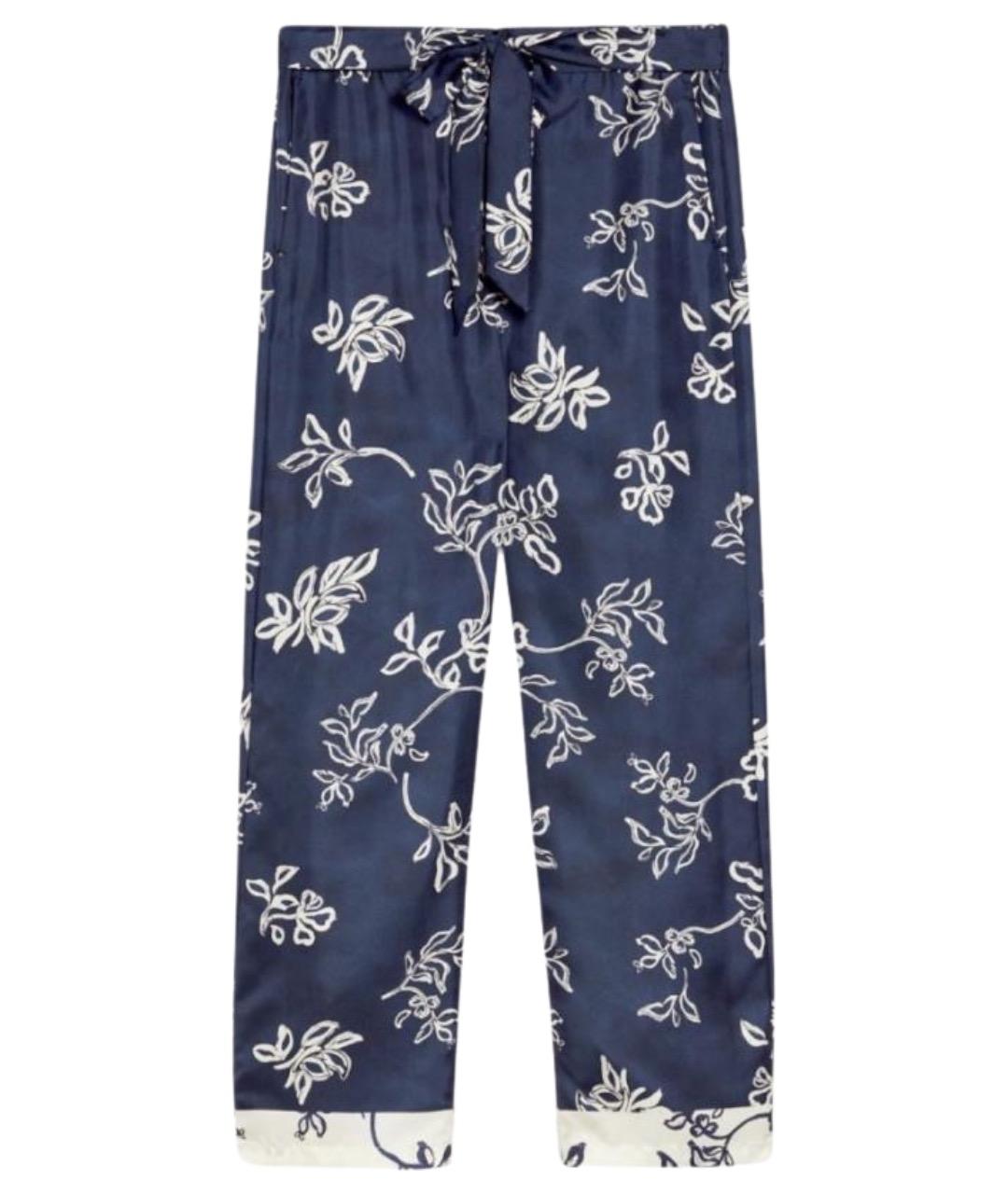 'S MAX MARA Мульти шелковые прямые брюки, фото 1